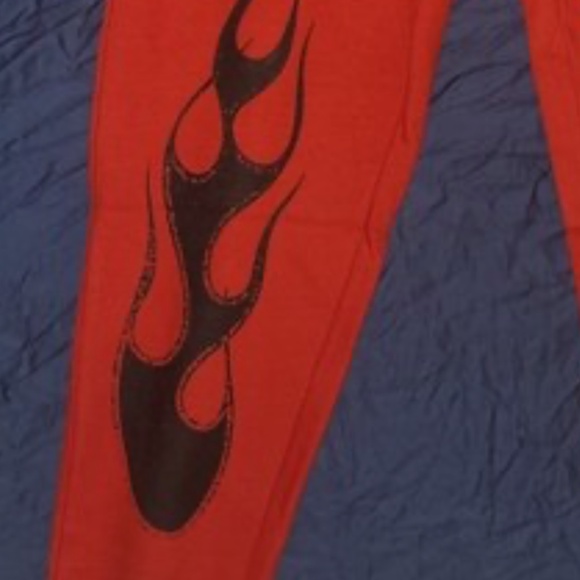 Brand New!! Never Worn Red Joggers W/ Design - Picture 3 of 4